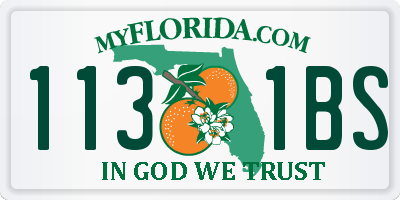FL license plate 1131BS