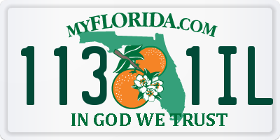 FL license plate 1131IL