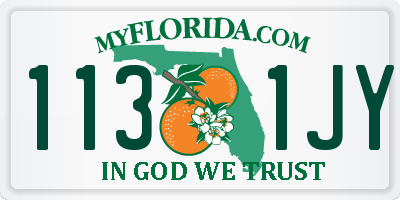 FL license plate 1131JY