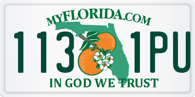 FL license plate 1131PU