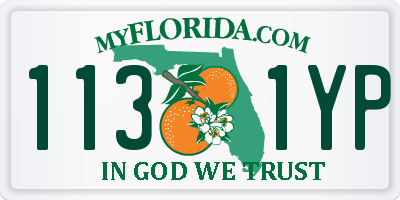 FL license plate 1131YP