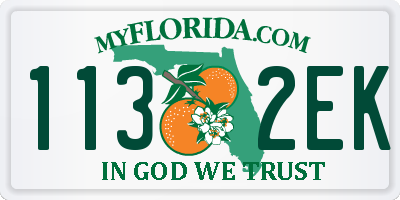 FL license plate 1132EK