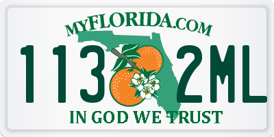 FL license plate 1132ML