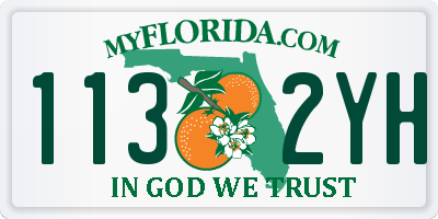 FL license plate 1132YH