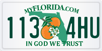 FL license plate 1134HU