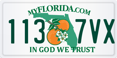 FL license plate 1137VX