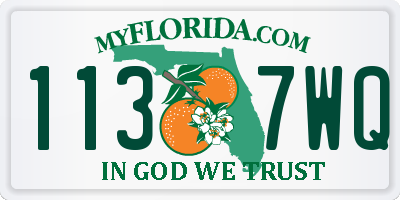 FL license plate 1137WQ