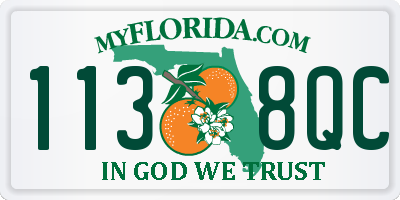 FL license plate 1138QC