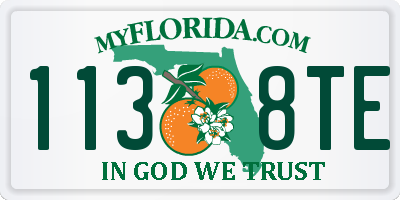 FL license plate 1138TE