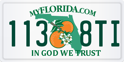FL license plate 1138TI