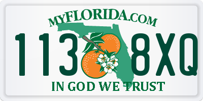 FL license plate 1138XQ