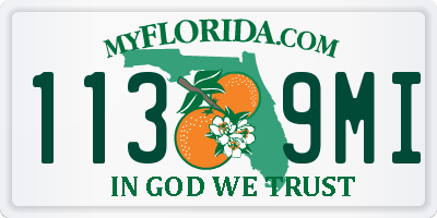 FL license plate 1139MI