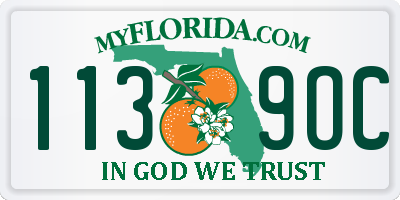 FL license plate 1139OC