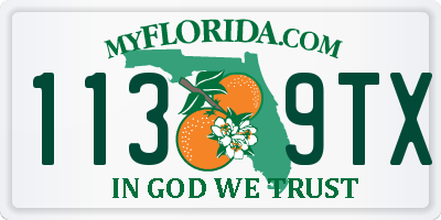 FL license plate 1139TX