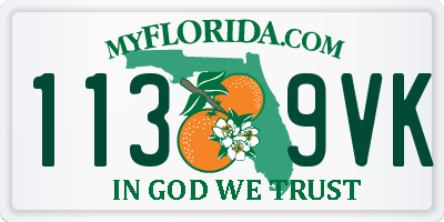 FL license plate 1139VK