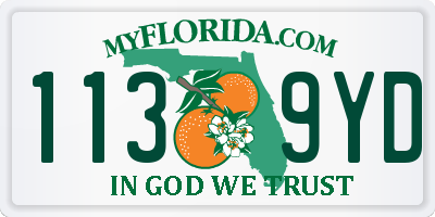 FL license plate 1139YD