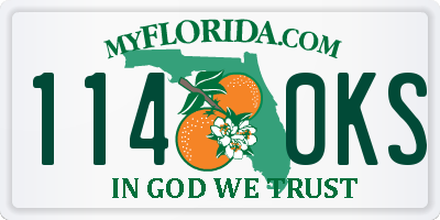 FL license plate 1140KS