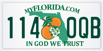 FL license plate 1140QB