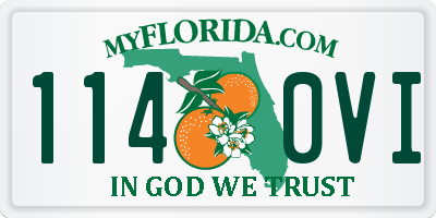 FL license plate 1140VI