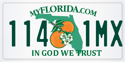 FL license plate 1141MX