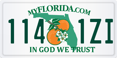 FL license plate 1141ZI