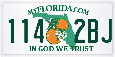 FL license plate 1142BJ