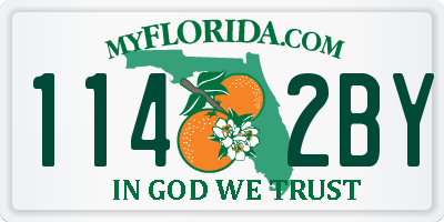 FL license plate 1142BY