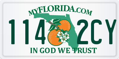 FL license plate 1142CY