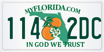 FL license plate 1142DC