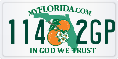 FL license plate 1142GP