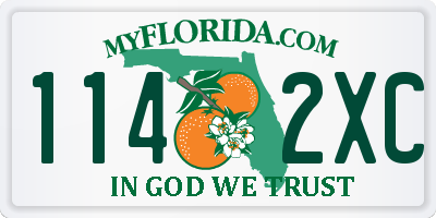 FL license plate 1142XC
