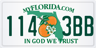 FL license plate 1143BB