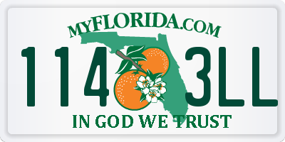 FL license plate 1143LL