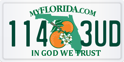 FL license plate 1143UD