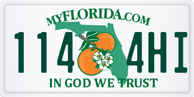 FL license plate 1144HI