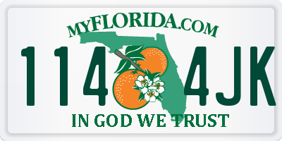 FL license plate 1144JK