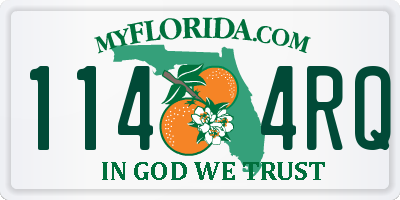 FL license plate 1144RQ