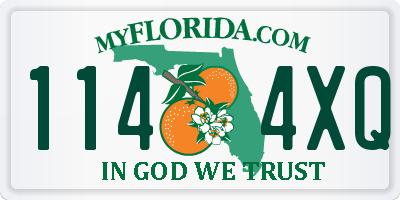 FL license plate 1144XQ
