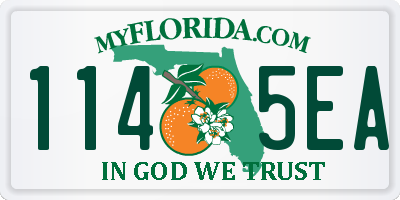 FL license plate 1145EA