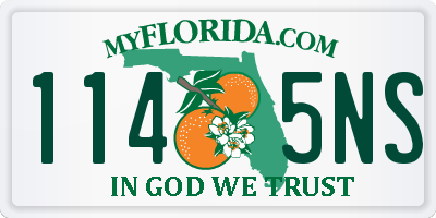 FL license plate 1145NS
