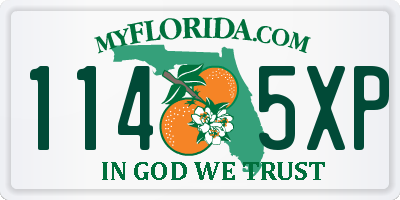 FL license plate 1145XP