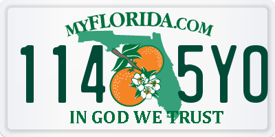 FL license plate 1145YO
