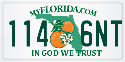 FL license plate 1146NT