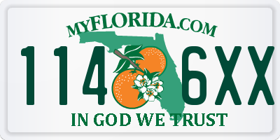 FL license plate 1146XX