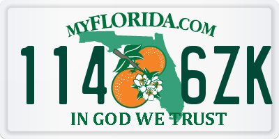 FL license plate 1146ZK