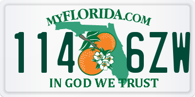 FL license plate 1146ZW