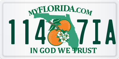 FL license plate 1147IA