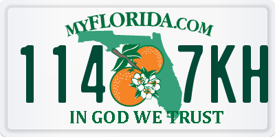 FL license plate 1147KH