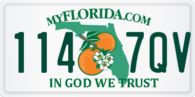 FL license plate 1147QV