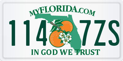 FL license plate 1147ZS